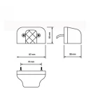 Thumbnail 3 of LED Лед Диоден Плафон Oсветление за Регистрационен Номер ,12V - 24V, За Ремарке, Бус, Каравана, Платформа, Червен