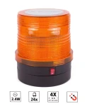 Thumbnail 4 of LED Аварийна Сигнална лампа маяк буркан блиц светлина безжичен на батерии с магнит 12V