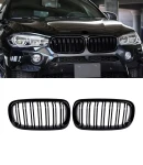 Thumbnail 14 of Двойни Бъбреци Решетки За БМВ BMW X5 X6 F15 F85 F16 F86 2014+ Черен Гланц Лак