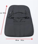 Thumbnail 9 of Мултифункционален органайзер за задната част на предна седалка със 7 джоба от черна еко кожа