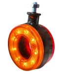 Thumbnail 5 of 1 брой Светодиоден Сраничен Габарит Обеца За Огледало Маркер червено-оранжево 12-24V За Автомобил Бус Камион Ремарке Каравана Кемпер ATV и др.