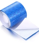 Thumbnail 1 of Светлоотразителна рефлекторна самозалепваща се лента фолио с висока фотометрична мощност 5 m x 5 cm синя