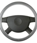 Thumbnail 4 of Калъф За Волан От Еко Кожа - Универсален 37-38см - Черно-Сив