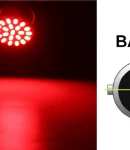 Thumbnail 1 of LED Лед Крушки, 22 SMD, BA15S 1156 (P21W), Срещуположни пинове (180°), Opposite, 12V, Червена Светлина