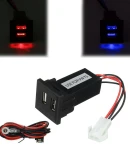 Thumbnail 1 of Двойно USB Зарядно за Вграждане за Volkswagen Фолксваген VW Transporter Транспортер Caravelle Каравел Т5 2003 - 2009