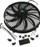 Thumbnail 3 of Универсален електрически вентилатор перка за радиатор – 16 инча(41см), 12V, 160W, ABS и стомана, безшумен