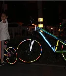 Thumbnail 9 of Светлоотразителна рефлекторна самозалепваща се лента фолио с висока фотометрична мощност 5 m x 5 cm синя