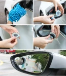 Thumbnail 11 of Комплект от 2 боя 360° допълнително широкоъгълно кръгло изпъкнало странично огледало за мъртва зона и обратно виждане