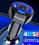 Thumbnail 2 of Универсално USB зарядно с 4 порта 12V-24V Quick Charge 3