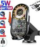 Thumbnail 1 of Smart Поставка стойка държач за телефон с безжично зарядно Wireless Charger за автомобил