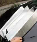 Thumbnail 5 of Автомобилен сенник за предно стъкло тип хармоника двулицев с вакуумно закрепване 130х60 cm