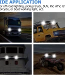 Thumbnail 2 of 15.5 cm 93W Диоден Прожектор Супер Мощен Халоген Led Bar Лед Бар Бяла Комбиниранa Светлина 12V - 24V За АТВ SUF Джип 4х Offroad Камион