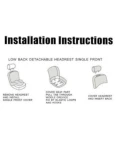 Thumbnail 4 of 1+1 Комплект универсални калъфи тапицерия за предни седалки на автомобил бус джип еко кожа червено с черно