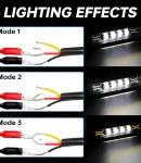 Thumbnail 8 of 17cm 7Д Диоден Прожектор Led Bar Лед Бар Халоген Бяла Светлина + Габарит бяло - жълто 12V - 24V За АТВ SUF Джип 4х Offroad Камион