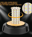 Thumbnail 10 of 60 LED Лед Сигнална Лампа Аварийна Маяк Буркан 12V 24V С Mагнитно и Болтово Захващане