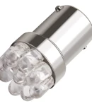 Thumbnail 2 of Комплект от 2 броя LED Лед Крушки за Mигач Стоп Габарит Халоген 9 LED 1156 BA15S 12V Червена Светлина в Блистер