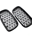 Thumbnail 2 of Бъбреци Решетки за BMW X5 E70 / X6 E71 (2007-2013)Diamond Style Черен Гланц