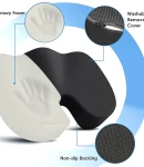 Thumbnail 5 of Ортопедична анатомична възглавница за сядане за седалка офис или столче за кола с мемори пяна против болки в гърба и кръста