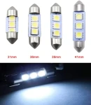 Thumbnail 1 of LED Лед Диодни Крушки, C5W, 3 Smd, 41mm, 12V, Бяла Светлина