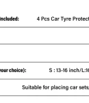 Thumbnail 10 of Комплект от 4 броя Универсални Непромокаеми Калъфи за Съхранение на Резервни Гуми за Автомобил 13 -18 цола