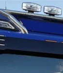 Thumbnail 2 of 1бр преден габарит маркер LED светлини за сенник 24V за Скания Scania R S G 2016+ с букса оранжева светлина