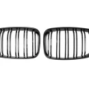 Thumbnail 2 of Двойни Бъбреци Решетки За БМВ BMW 1-ва Серия Фейслифт Facelift E81 E82 E87 E88 2008г.-2011г. Черен Гланц Лак