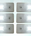 Thumbnail 5 of 12V Диоден 4 LED ЛЕД Маркер габарит токос светлина за камиони бус ван ремарке каравана - 110 мм х 40 мм - бял MAR030