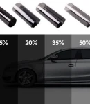 Thumbnail 5 of 50 СМ X 3 Метра 20% Тъмно Черно Недраскащо се Професионално Авто Фолио за затъмняване на стъкла прозорци американско