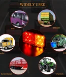 Thumbnail 4 of Комплект от 2 броя LED Лед Диодни Стопове Стоп Задна Светлина Slim 12V За Камион Ремарке Бус Ван Каравана и др. 15 cm x 8 cm