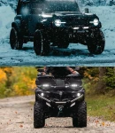 Thumbnail 4 of 17cm 7Д Диоден Прожектор Led Bar Лед Бар Халоген Бяла Светлина + Габарит бяло - жълто 12V - 24V За АТВ SUF Джип 4х Offroad Камион