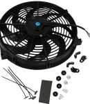 Thumbnail 1 of Универсален електрически вентилатор перка за радиатор – 14 инча(36см), 12V, 80W, ABS и стомана, безшумен