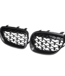 Thumbnail 6 of Бъбреци Решетки за BMW 5-та Серия E60 / E61 (2003-2010) 1 Diamond Style Черен Гланц