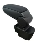 Thumbnail 3 of Нов Подлакътник, Барче за автомобил за Opel Опел Corsa Корса D Д 2006 - 2014 с черно луксозно кожено покритие, еко кожа