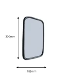 Thumbnail 2 of Универсално огледало за обратно виждане с основа 305mm х 183mm за камион автобус строителни и селскостопански машини багери кемпери и др.