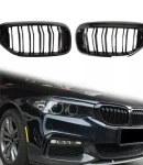Thumbnail 4 of Двойни Бъбреци Решетки За BMW 5 Series БМВ 5-та Серия G30 G31 G38 2017-2019г. 520i, 523i, 528i, 530i, 535i, 550i, 520d, 530d, 530e, 530eX, 530iX, 550iX (xDrive), 540dXЧерен Гланц Лак