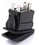 Thumbnail 3 of Копче, Бутон, За Вграждане, за LED Лед Бар, Халоген, Задни Светлини, 12V - 24V, Надпис  REAR LIGHTS , Синя Светлина