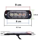 Thumbnail 2 of 4 LED Аварийна Лампа За Пътна Помощ, Жълта Блиц Светлина, Мигаща! MAR330