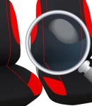 Thumbnail 3 of 2+1 КОМПЛЕКТ УНИВЕРСАЛНИ КАЛЪФИ , ТАПИЦЕРИЯ ЗА ПРЕДНИ СЕДАЛКИ ЗА БУС , МИКРОБУС , ЦВЯТ ЧЕРВЕНО-ЧЕРНО , ТЕКСТИЛ TAP408