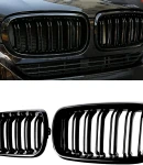 Thumbnail 7 of Двойни Бъбреци Решетки За БМВ BMW X5 X6 F15 F85 F16 F86 2014+ Черен Гланц Лак