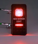 Thumbnail 4 of Копче, Бутон, За Вграждане, за Габарити, Маркери, Рогчета, LED Лед Бар, Халоген, Светлини, 12V - 24V, Надпис SIDE MARKER LIGHT , Червена Светлина