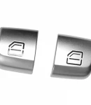 Thumbnail 1 of Комплект 2 Броя Ляво И Дясно Капачета Бутони Копчета За Ел. Стъкла Мерцедес Mercedes E C S GLC CLASS, Хром, Сиви
