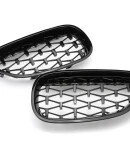 Thumbnail 5 of Бъбреци Решетки за BMW 5-та Серия E60 / E61 (2003-2010) 1 Diamond Style Черен Гланц