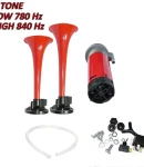 Thumbnail 7 of Тромба клаксон с компресор двойна за 12V кола камион бус