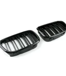 Thumbnail 2 of Двойни Бъбреци Решетки За БМВ BMW E39 1995 - 2003г. Черен Гланц Лак
