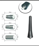 Thumbnail 7 of Универсална FM АМ Къса Спортна Радио Антена 6.5 CM За Автомобил с 3 различни накрайника