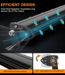 Thumbnail 7 of 51 См 162W Едноредов Мощен Диоден LED Лед Бар 54 Led Ултра Тънък Халоген Лампа Прожектор 12V 24V Автомобил АТВ Джип 4х4 Offroad Камион и др.