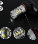 Thumbnail 4 of 2 броя Hb4 ХБ4 9006 Лед Led Диодни Крушки С Лупа За Халогени