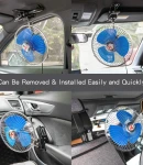 Thumbnail 3 of 12V 20 cm 8 инча вентилатор за автомобил с клипс щипка