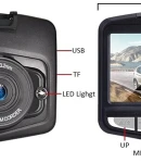 Thumbnail 8 of Видеорегистратор цифрова видеокамера рекордер Full HD 1080 + 32 GB Micro SD Card карта с памет 6.5 х 7 см 12/24V