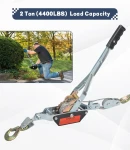Thumbnail 2 of Ръчна лебедка скрипец със стоманено въже товароподемност 2т 2 тона